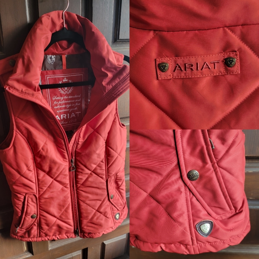 Ariat Equestrian Quilted Puffer Vest Size Small